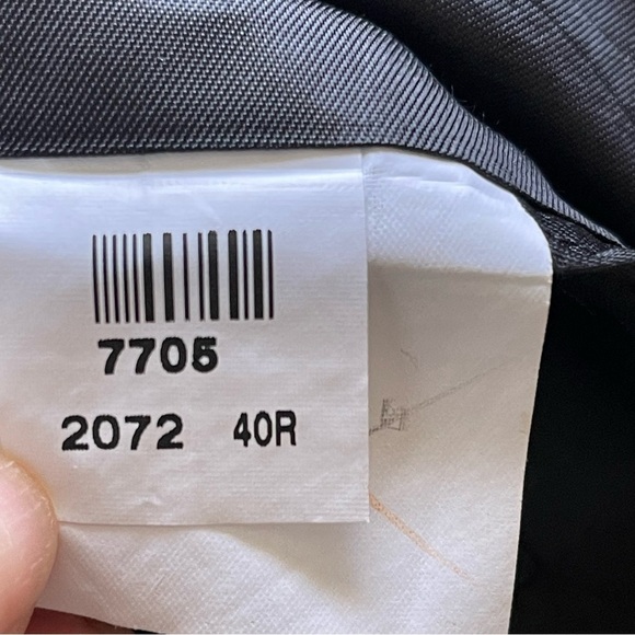 Stafford Men’s Houndstooth Suit Blazer Jacket Size 40R Two Button Suiting - Picture 10 of 12